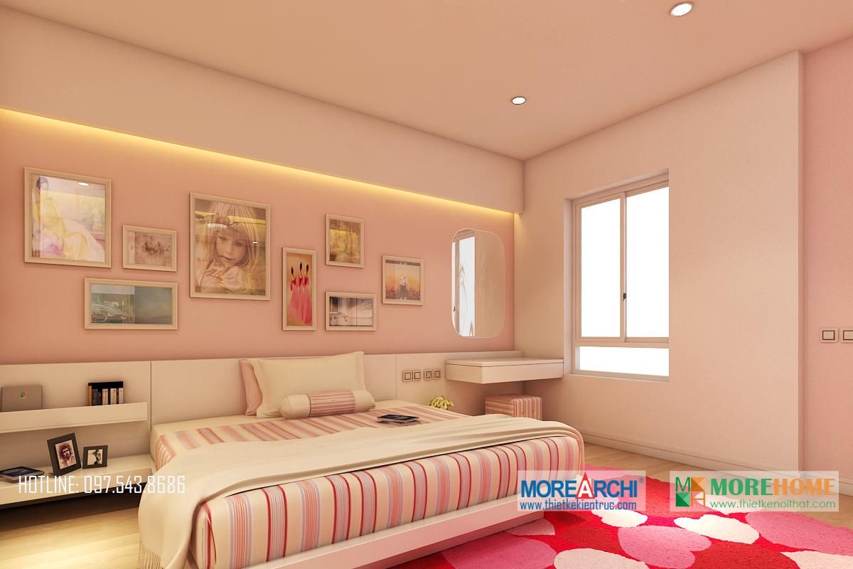 Thiết kế nội thất phòng ngủ nhà phố hiện đại Trần Duy Hưng Trung Hòa Cầu Giấy Hà Nội